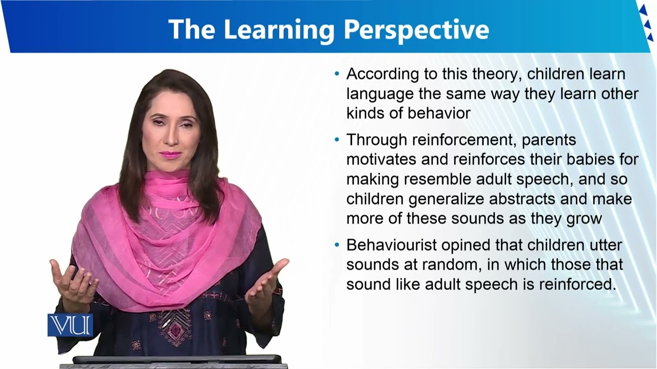 The Learning Perspective | Human Development and Learning | EDU302_Topic095