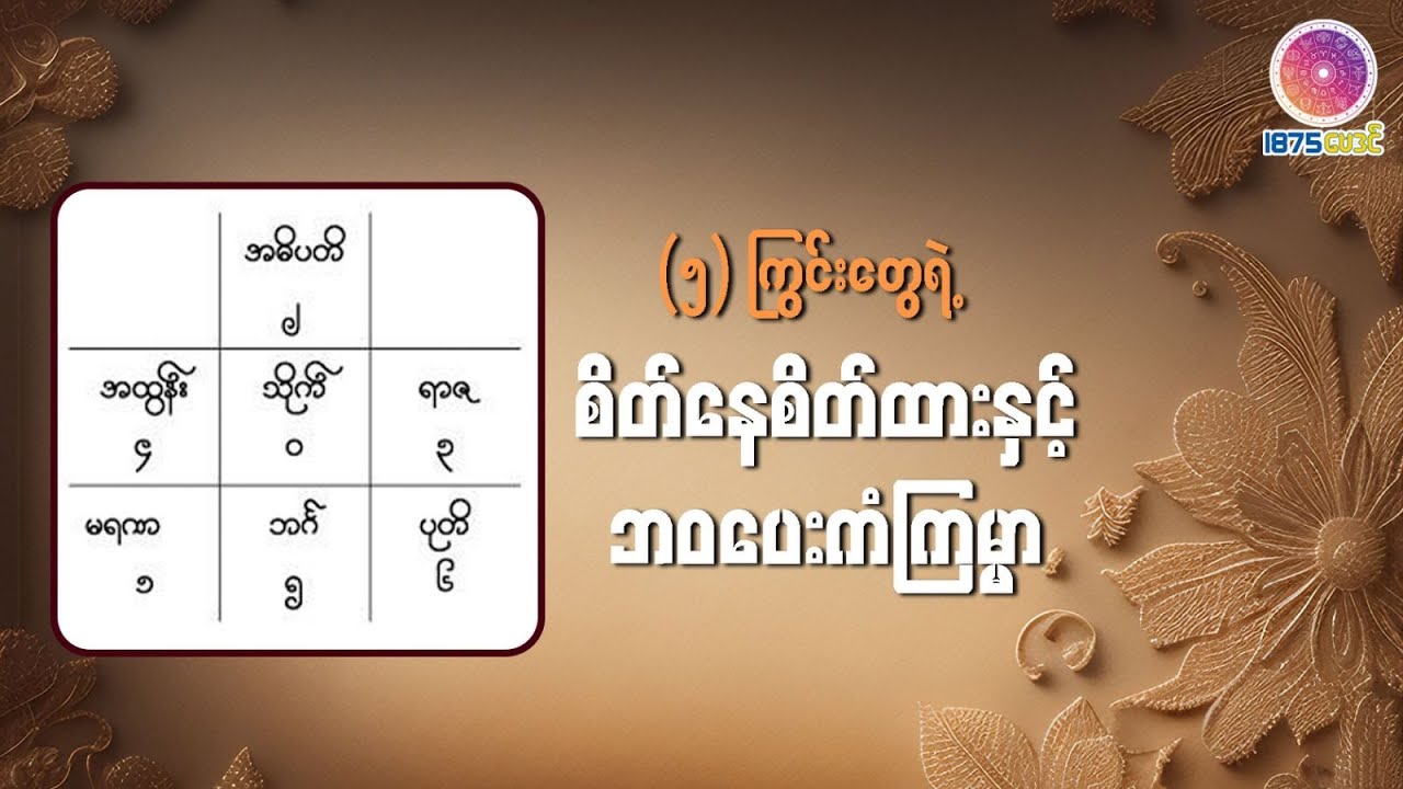 မဟာဘုတ်ဗေဒင်အရ ၅ ကြွင်းတွေရဲ့  ဘဝကံကြမ္မာအပြောင်းအလဲများ💫