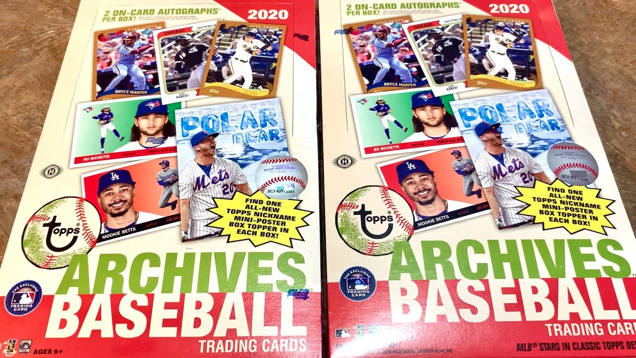 NEW RELEASE!  2020 TOPPS ARCHIVES BASEBALL CARD HOBBY BOX OPENING!