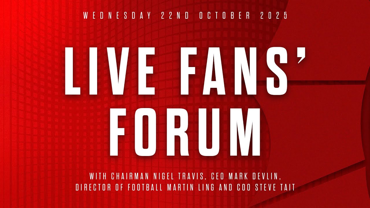 Watch Live: Leyton Orient Fans' Forum (October 2025)