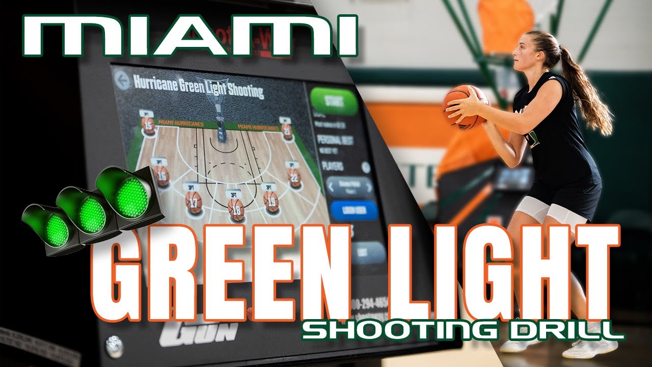 Miami Hurricanes Green Light Shooting Drill - #1 Basketball Shooting Test