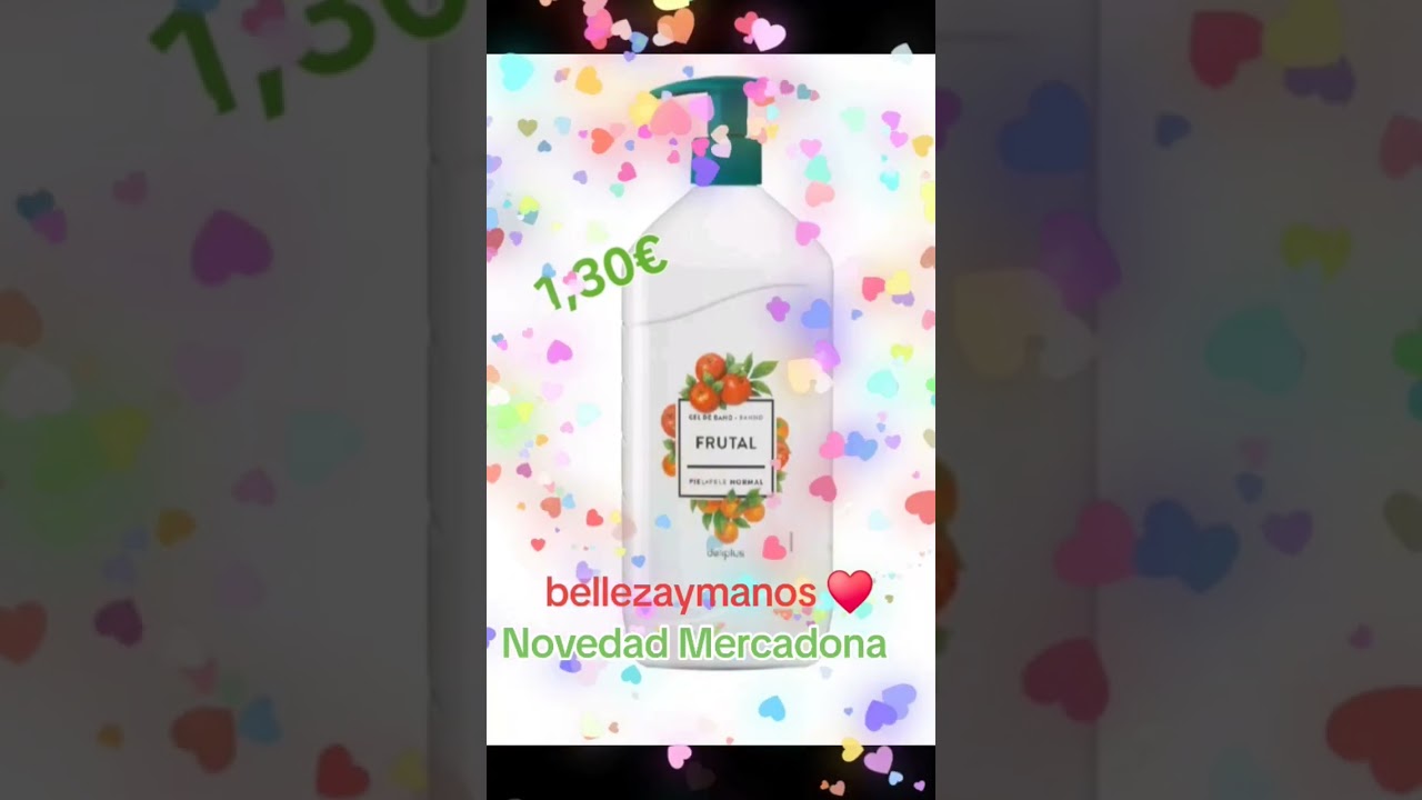 Новинка в Mercadona: новый фруктовый гель для ванны #mercadona #beauty