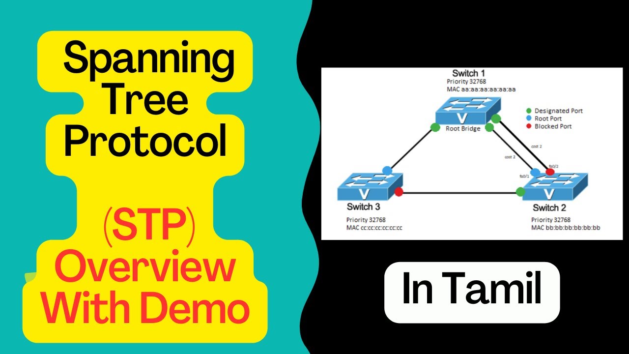 #06 Spanning Tree Protocol Explained in Tamil | What is STP in Tamil