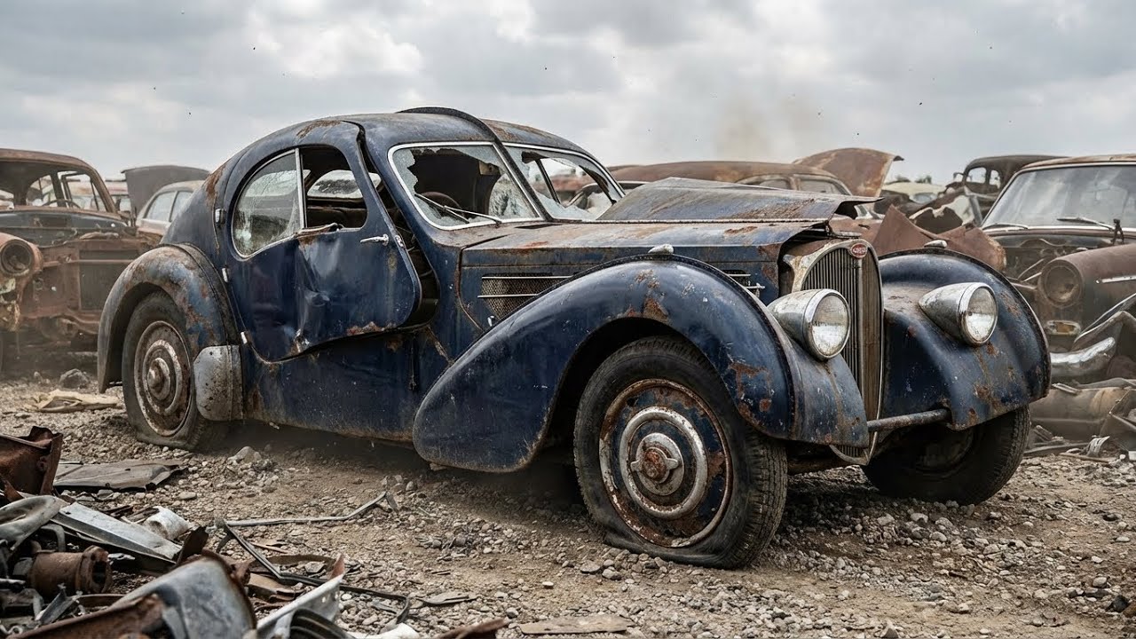 “Resurrecting a Lost Legend: The 1932 Bugatti Atlantic in Dark Sapphire Blue”