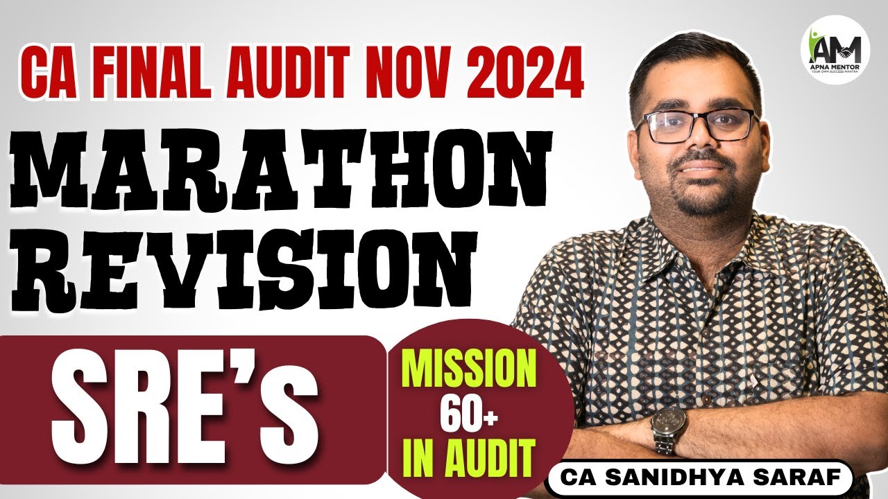 Standards on Review Engagement | Revision for CA Final Audit | Revise SRE's in 30 minutes