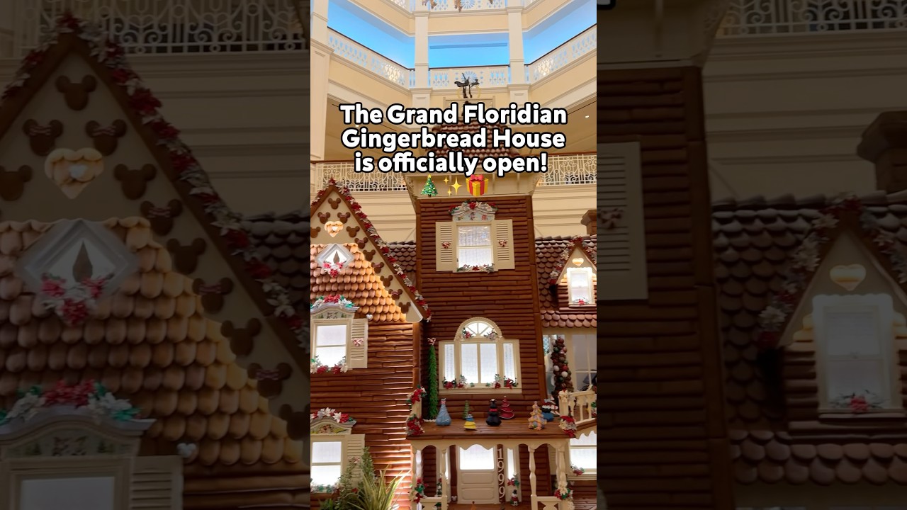 Grand Floridian Gingerbread House is OPEN 🎁✨ #christmas #disneyworld