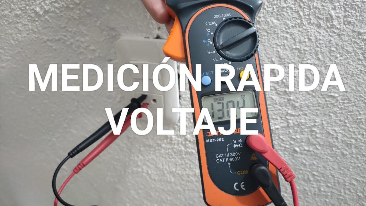 Mide el voltaje menos de 2 minutos