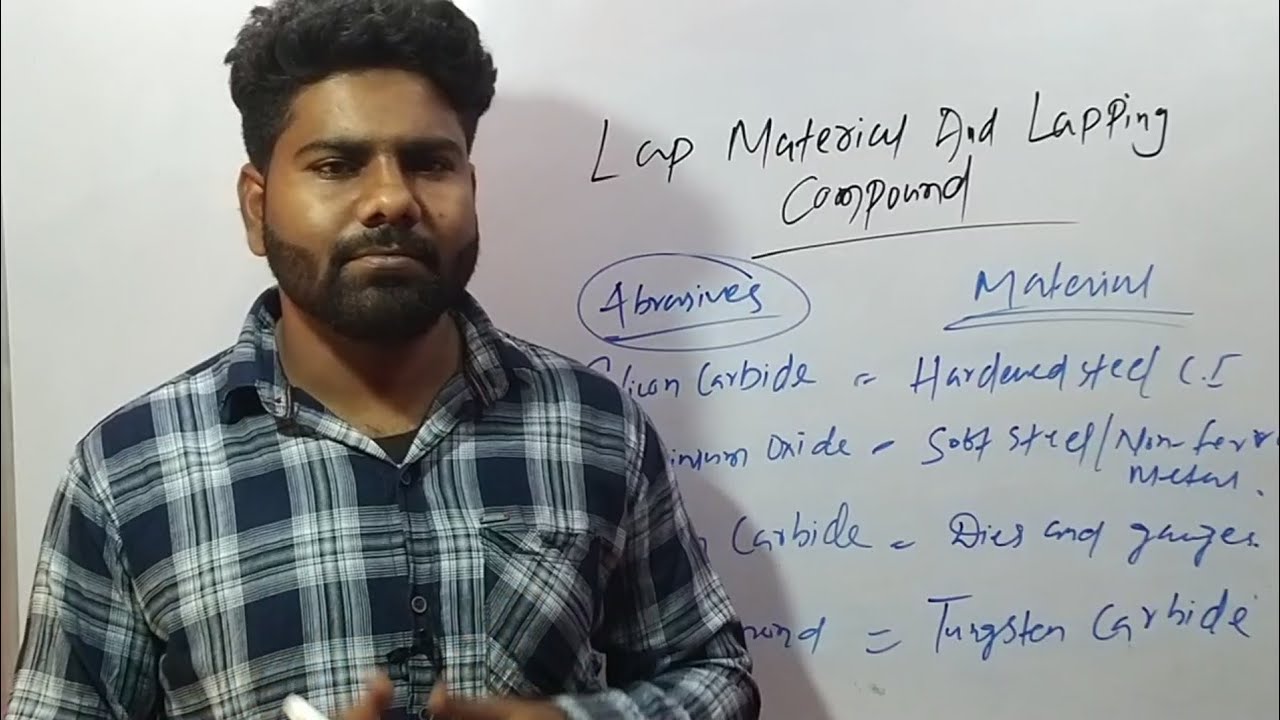 Lap Material And Lapping Compound | Lapping And Honning Lecture - 4 | Lapping Abrasive  And Uses ||