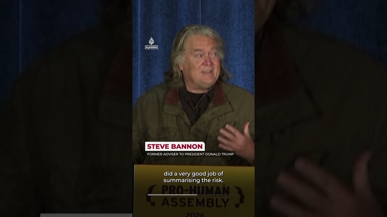 US political rivals Sanders and Bannon unite on AI warning | AJ #shorts