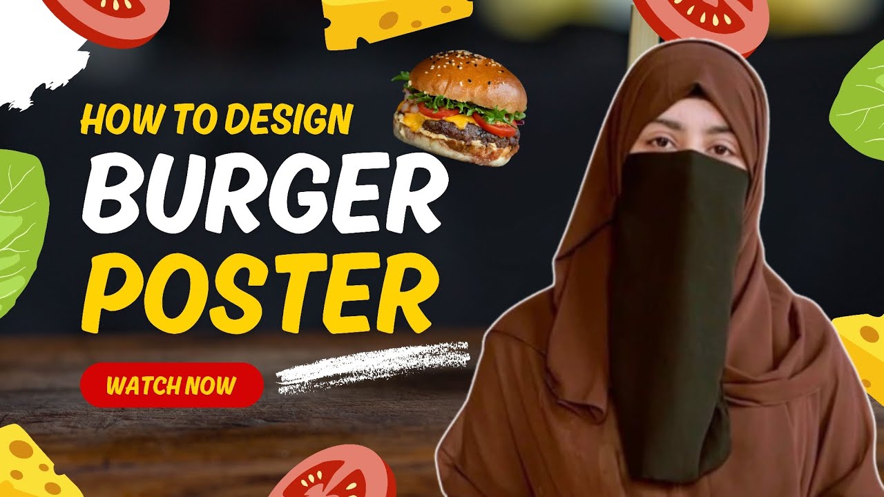 Task-2 How to Make a Burger Poster in Canva | Easy Canva Poster Design Tutorial