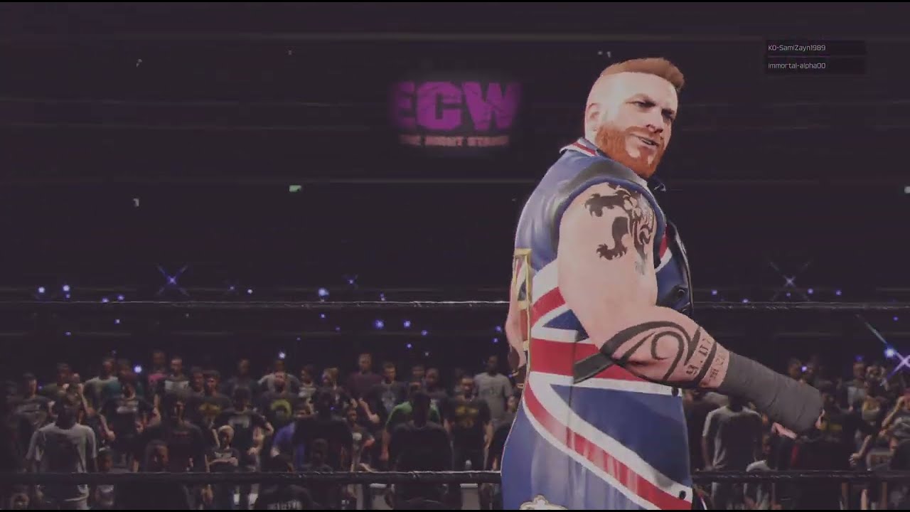 WWE 2K25- MTW- AXE VS. ZAE- NEW YEARS EVE CRASH OUT- WORLD HEAVYWEIGHT CHAMPIONSHIP BOUT. 