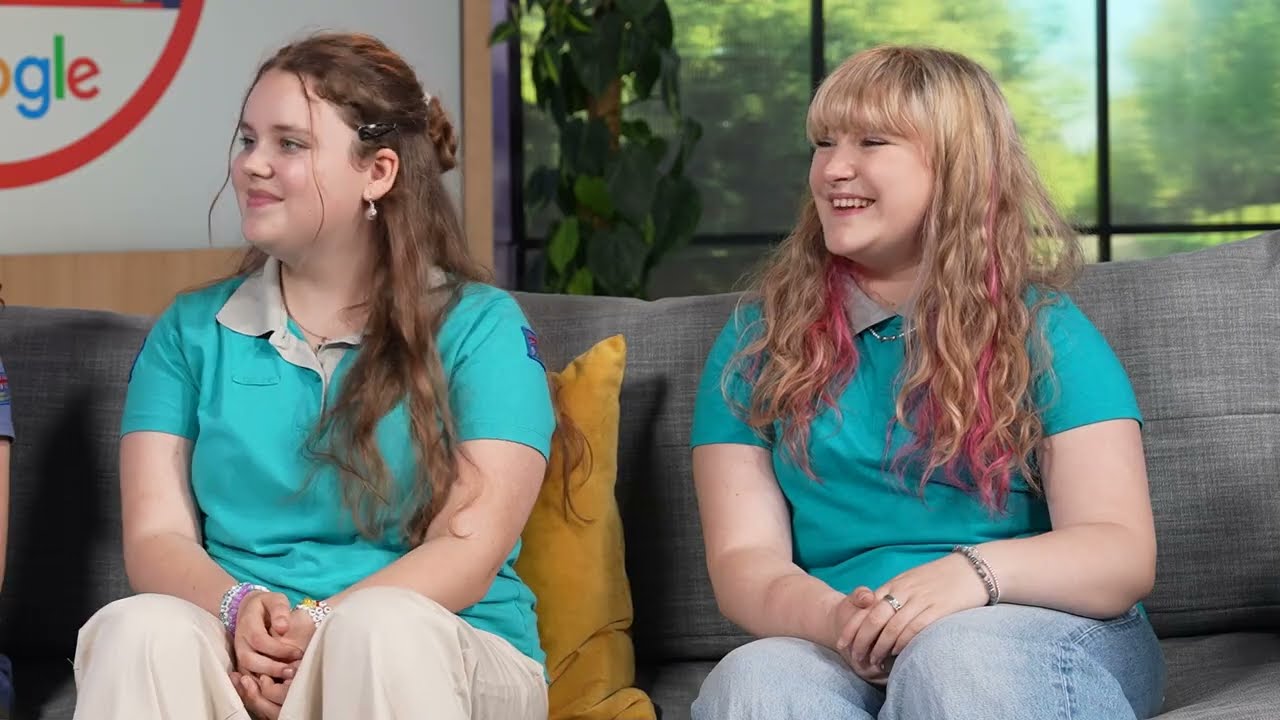 Frankie, Ella and Jessie ask Googlers about AI | Creator collective | Girlguiding
