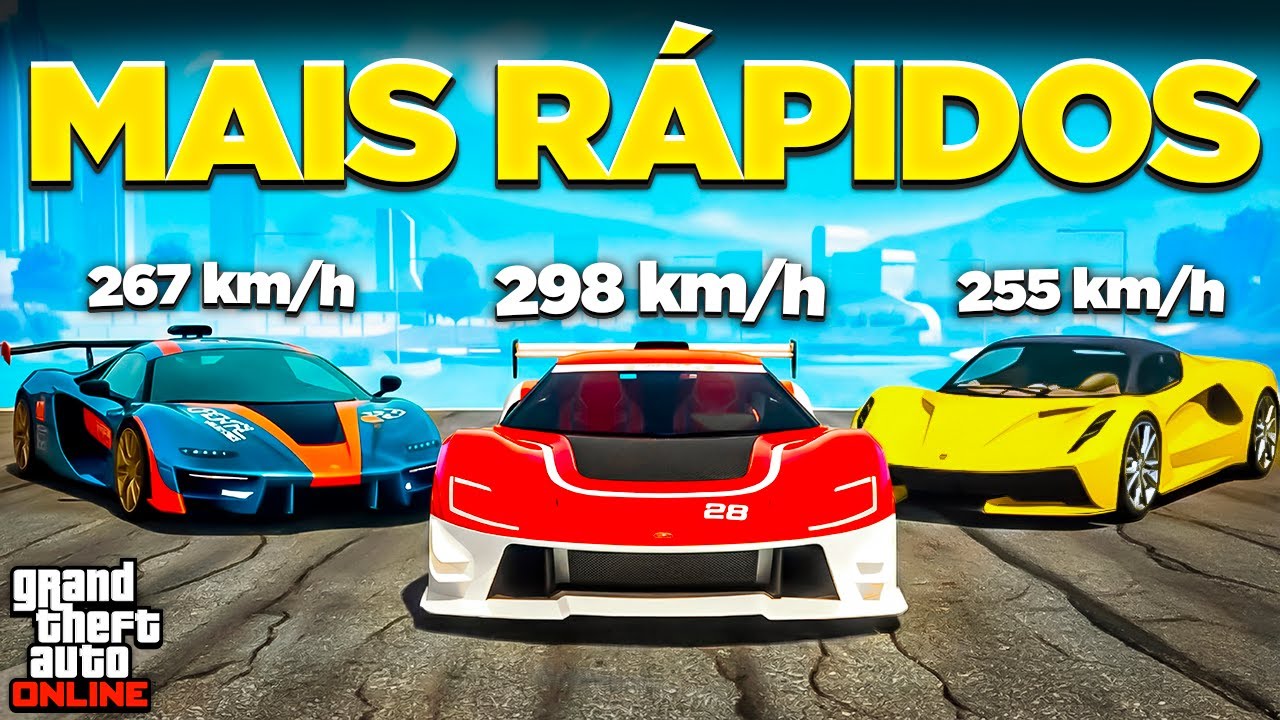 10 Carros Mais Rápidos do GTA Online Pra 2026! (Hsw)