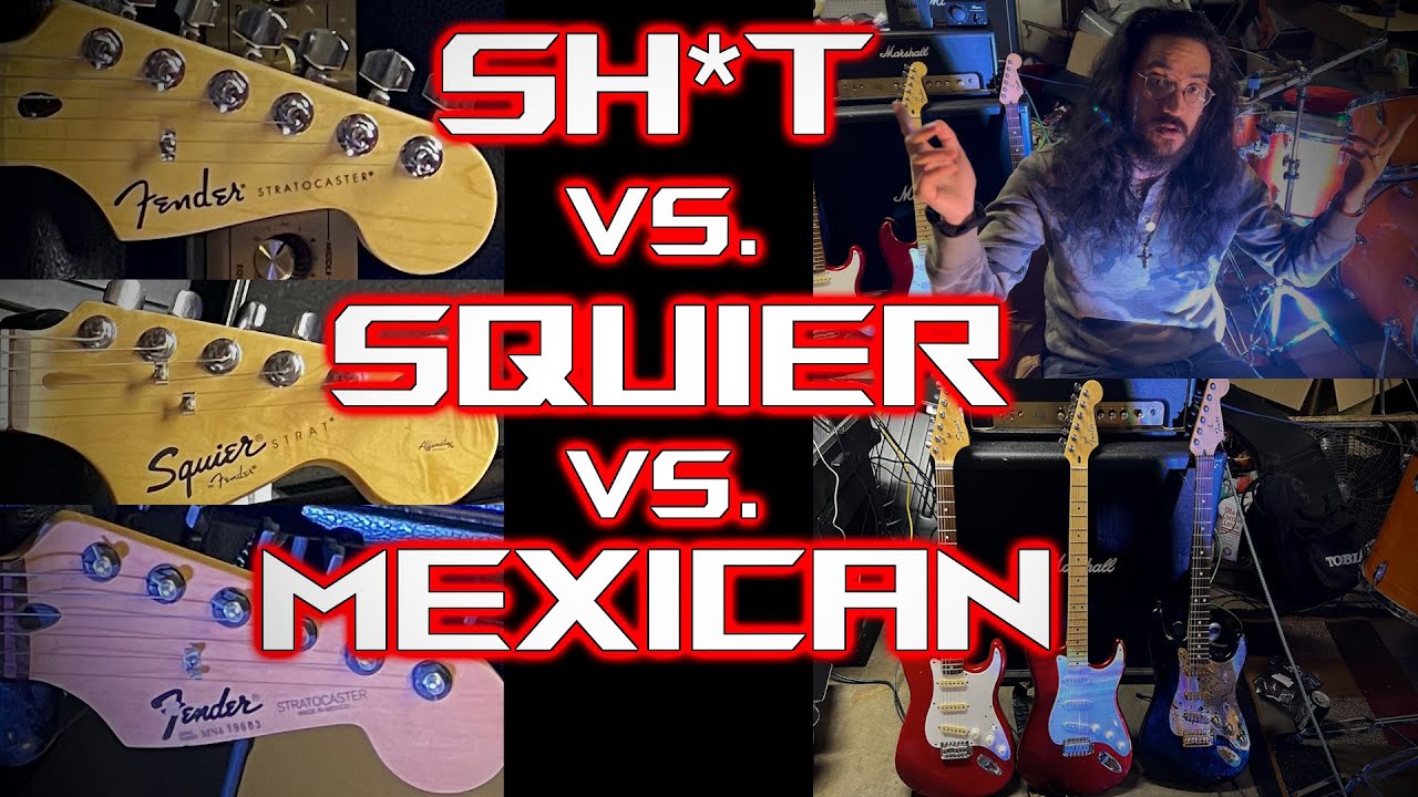 NEW Fender Indonesian Standard SH*T vs. Squier & Mexican Strat