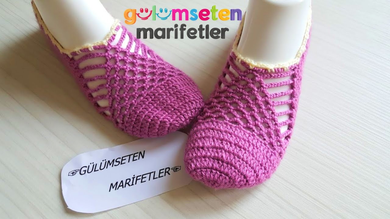 Çeyizlik zincirli petekli patik yapımı / Patik modelleri