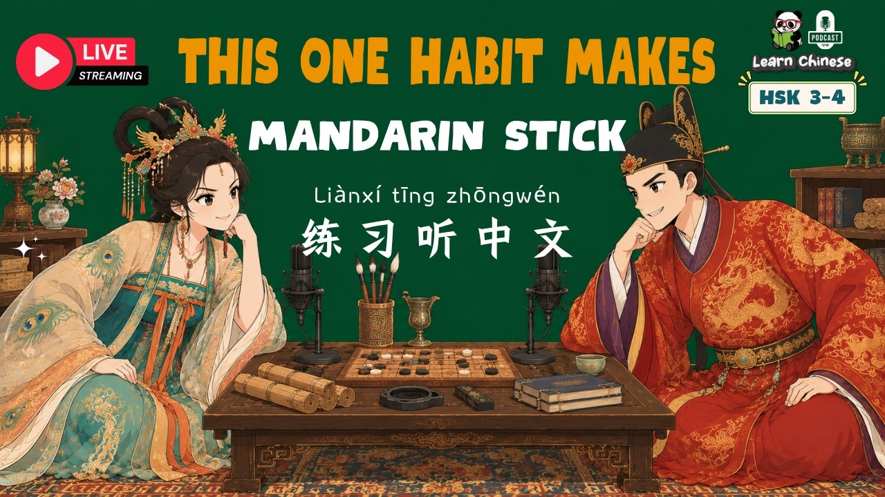 [LIVE] 🎙️This One Habit Makes Mandarin Stick | Chinese Listening Practice 🎧🇨🇳