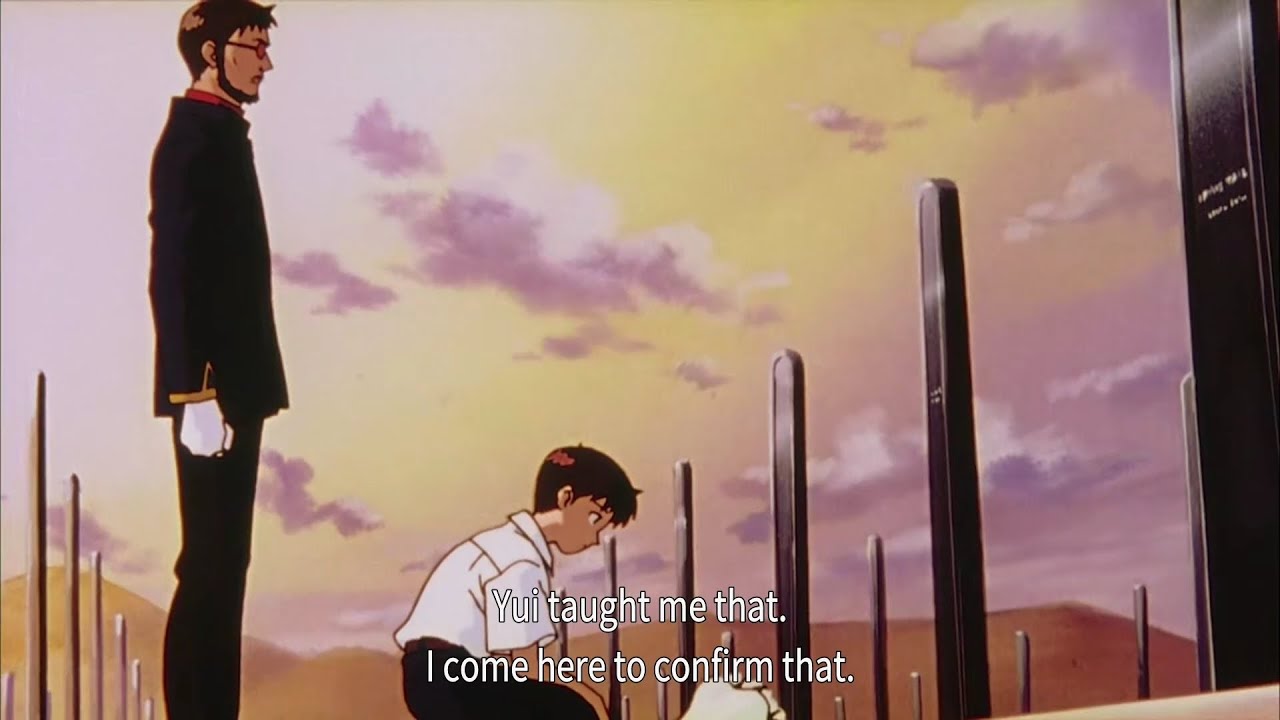 Gendo Ikari talking about Shinji's mom | Neon Genesis Evangelion
