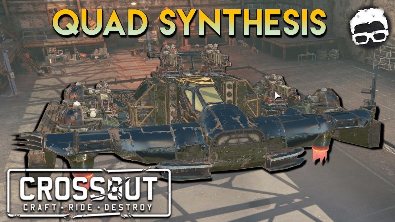 Crossout -- Quad Synthesis Hovercraft