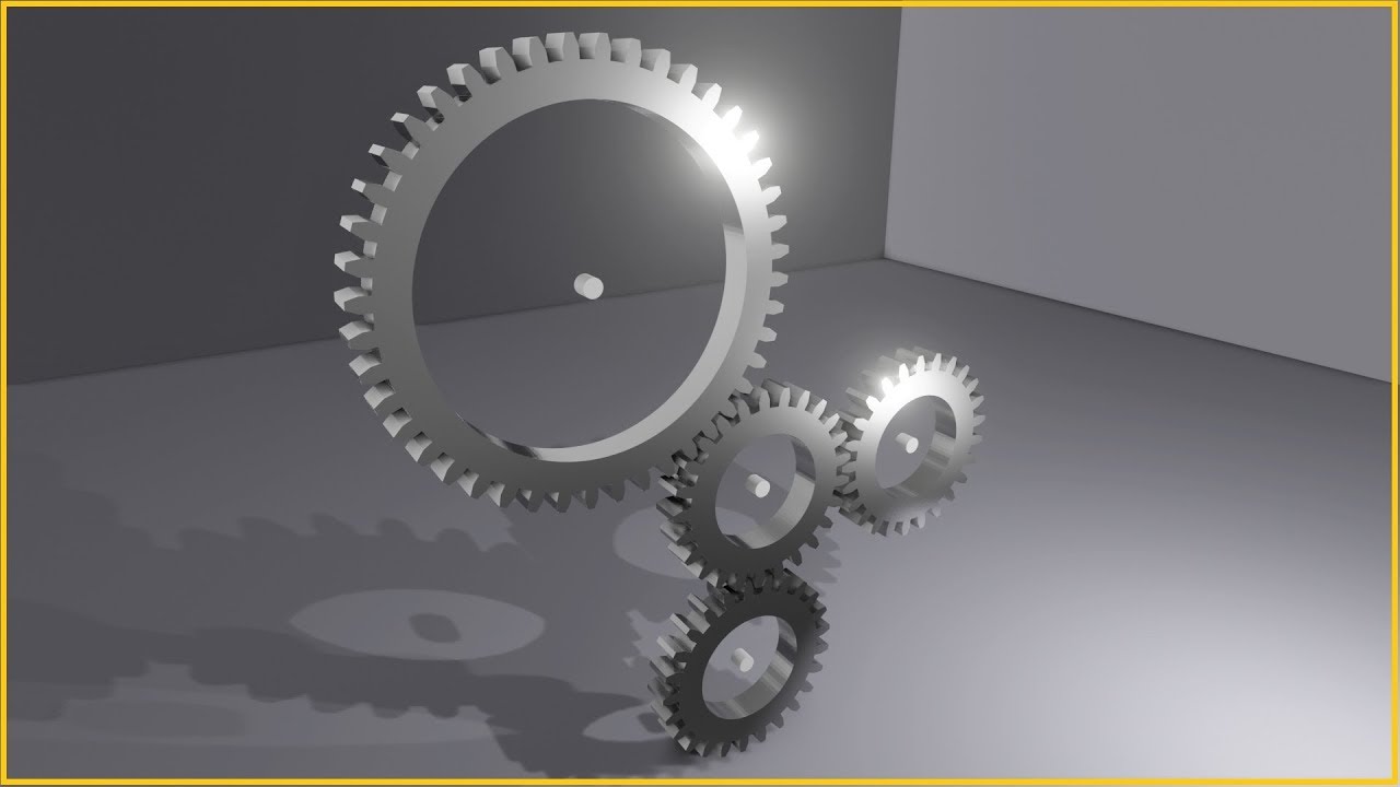 Gear Animation(Rotating) in BLENDER [2.80]