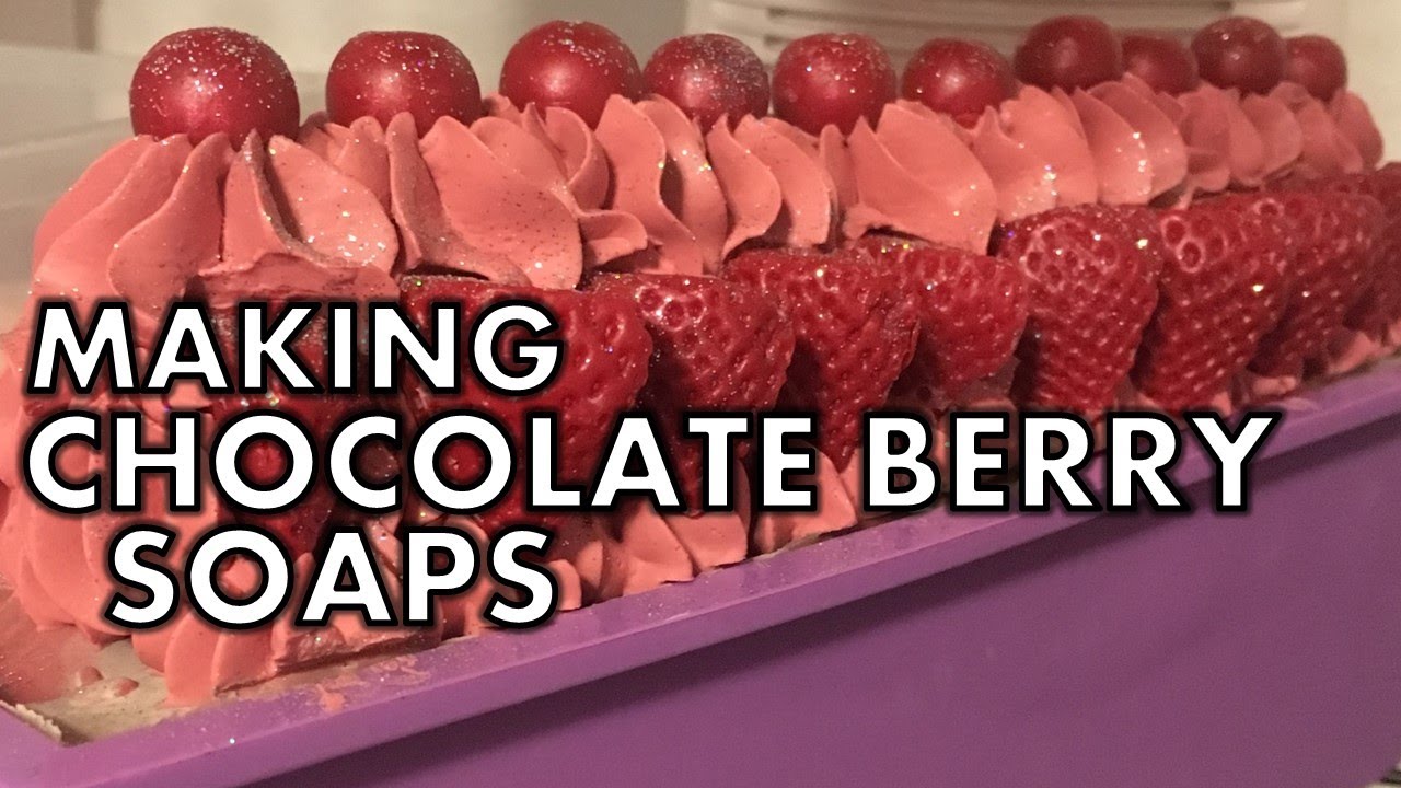 Making Chocolate Berry High top, low top, and soap cupcakes cold process ll Cat and Raven Designs