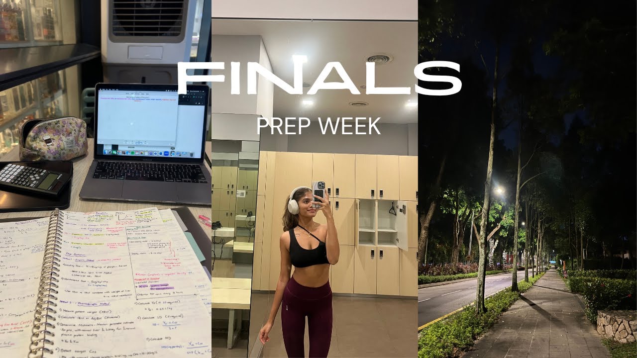 Finals Prep Week ☁️ 📚 🎧 | studying, gym, exams