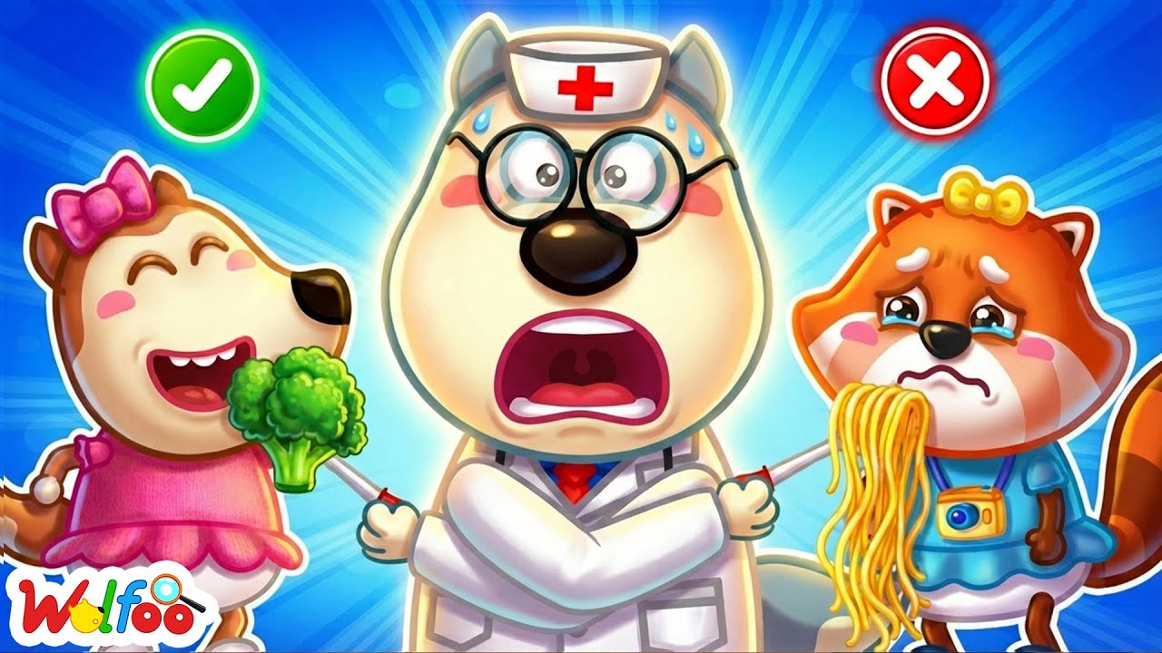 Wolfoo Teaches Lucy and Nancy to Choose Healthy Food and Stay Fit | Wolfoo Cartoon for Kids