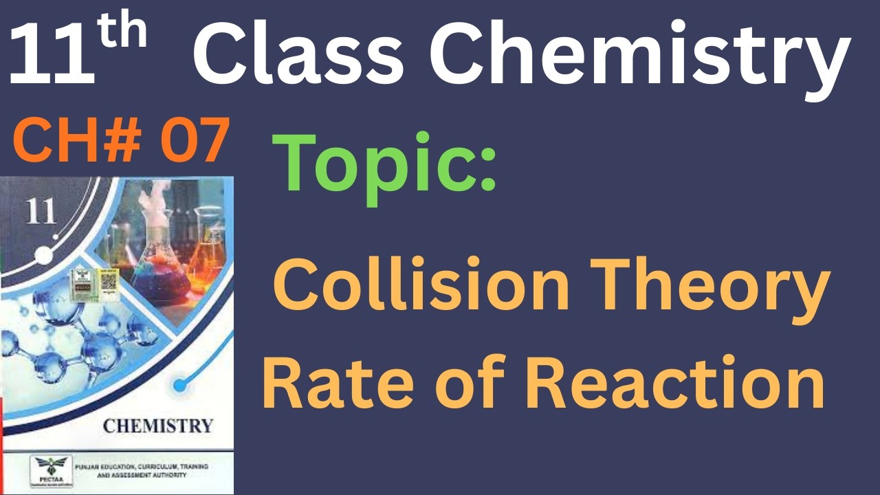 Collision Theory  | Rate of Reaction | Chapter No. 7 | 11th Chemistry New Book PTB |