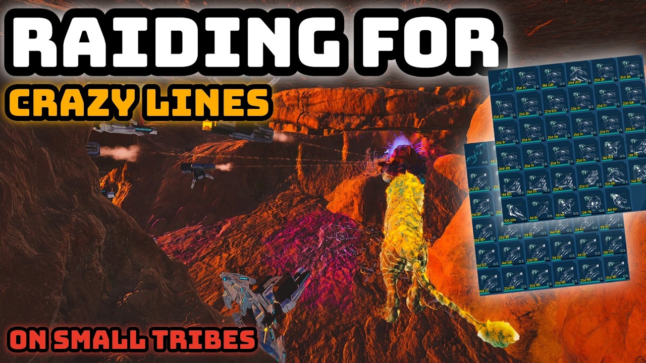 RAIDING bases for OP LINES ark small tribes ASA