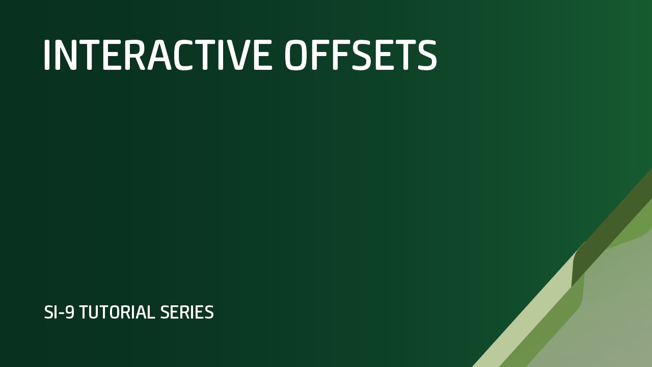 Interactive Offsets / SIDRA INTERSECTION 9