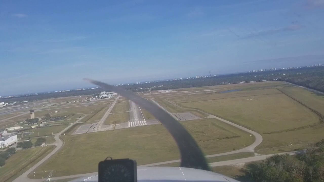 Cross country flight Landing at DAB