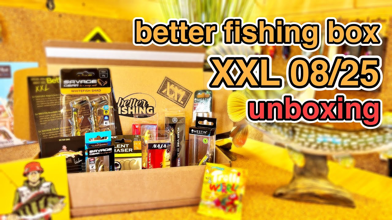 Ganz Stark und fast ein kleines Highlight! Better Fishing Box XXL August 25 Unboxing review