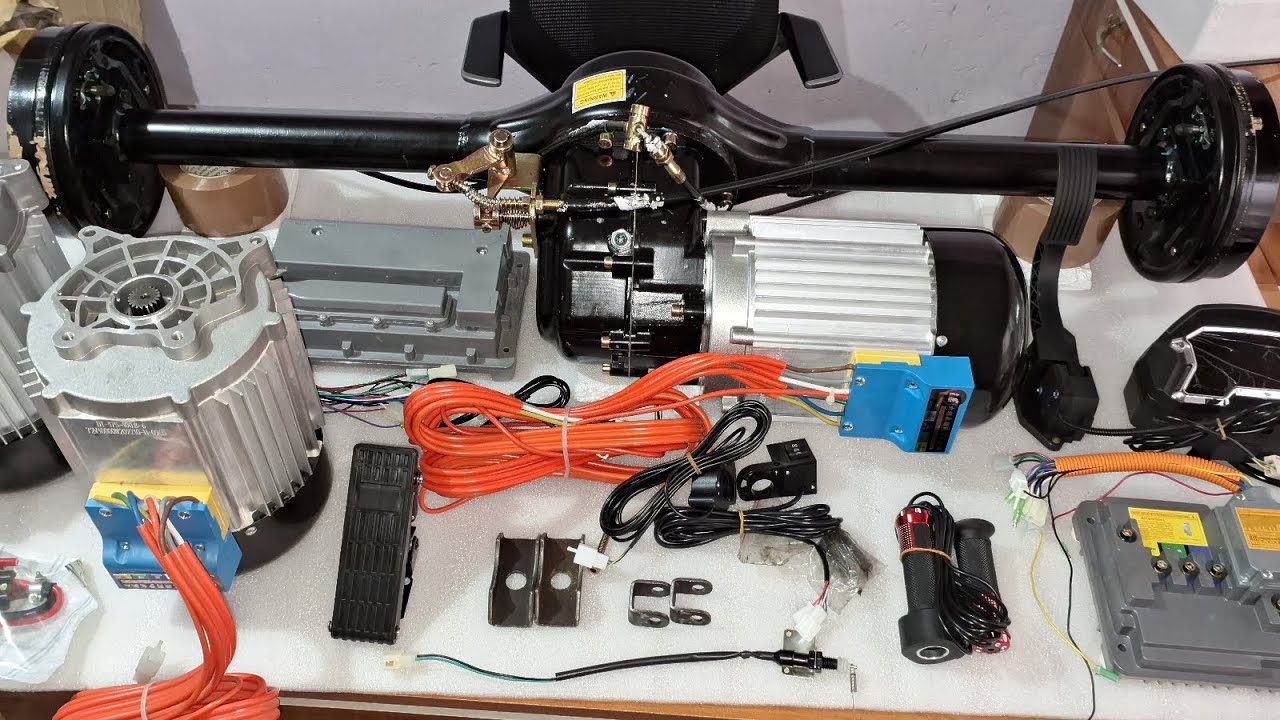 72V 8KW TO 15KW PMSM DATAI MOTOR WITH DOUBLE GEAR DIFFERENTIAL