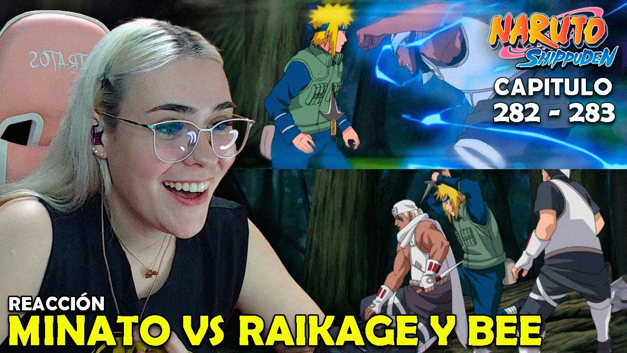MINATO VS RAIKAGE Y KILLER BEE 🤯 | REACCIÓN A NARUTO SHIPPUDEN POR PRIMERA VEZ (282 - 283)