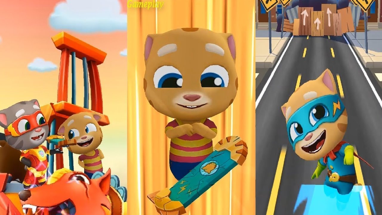 TALKING TOM HERO DASH  New Update  2019 Gameplay - Ginger UNLOCKED