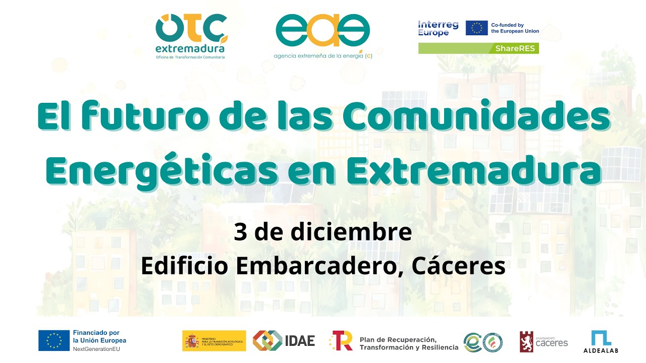 Jornada 'El futuro de las Comunidades Energéticas en Extremadura' | Cáceres, 3 de diciembre de 2025