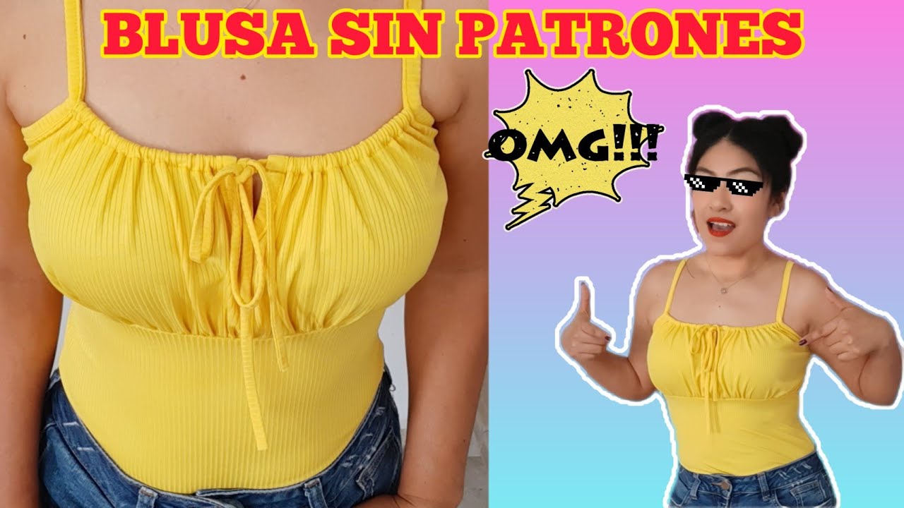 ✨COMO HACER BLUSA FRUNCIDA EN EL BUSTO (PASO A PASO)🧵🪡