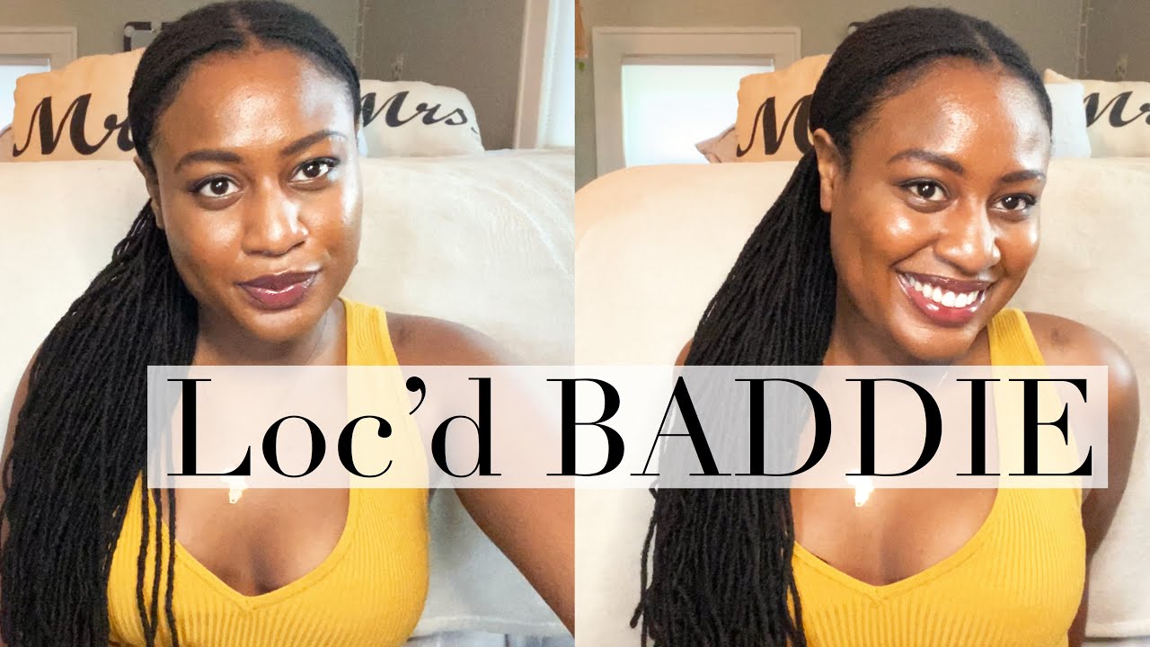 Sleek Low Ponytail with Loc Extensions | Sisterlocks Microlocs