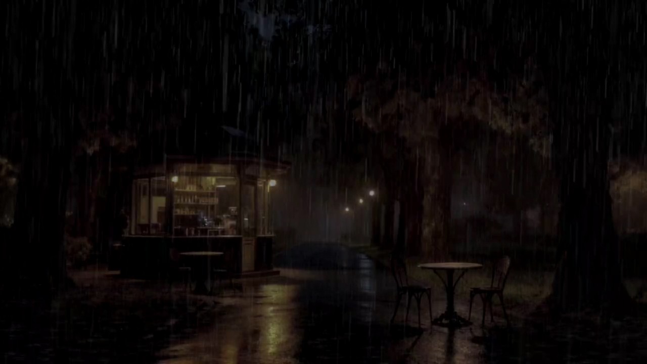 Deep Sleep Rain Sounds 🌧️ Heavy Rain & Gentle Distant Thunder in a Peaceful Midnight Forest