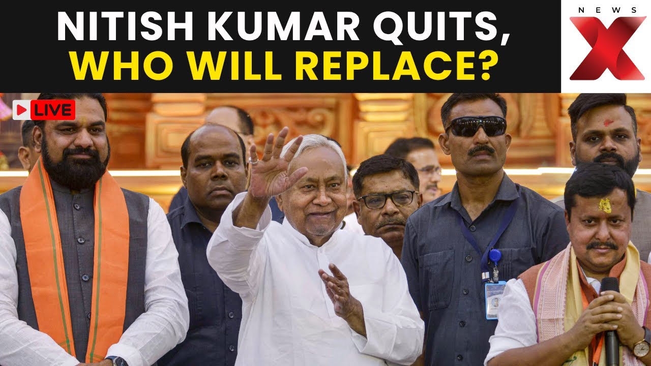 Nitish Kumar Resigns LIVE | Political Drama Unfolds After Nitish Resigns