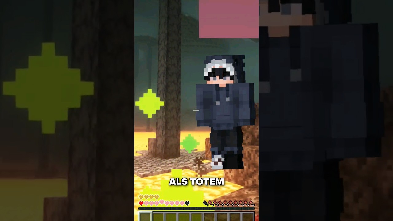 Eigener Skin als Totem?😍 #minecraft #minecrafthacks #texturepack #texturepacks #minecrafttotem