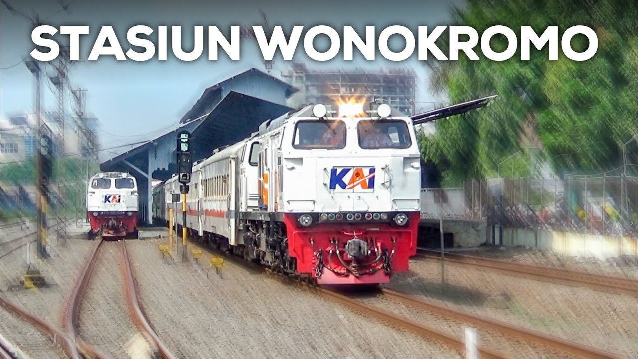 HUNTING KERETA API DI STASIUN WONOKROMO RAMAI SEKALI!!!