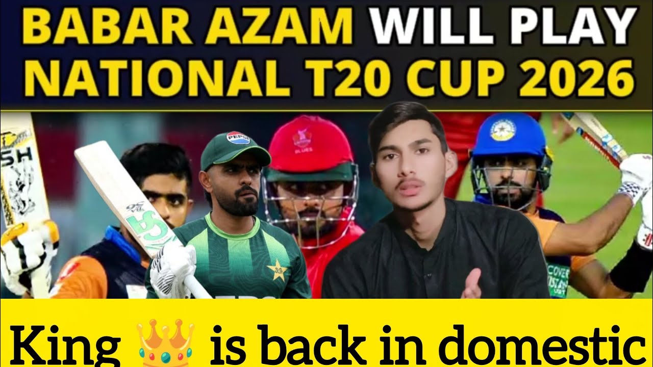 Back to Roots! Babar Azam Returns to Domestic Cricket | Lahore Whites Captain in National T20 Cup 