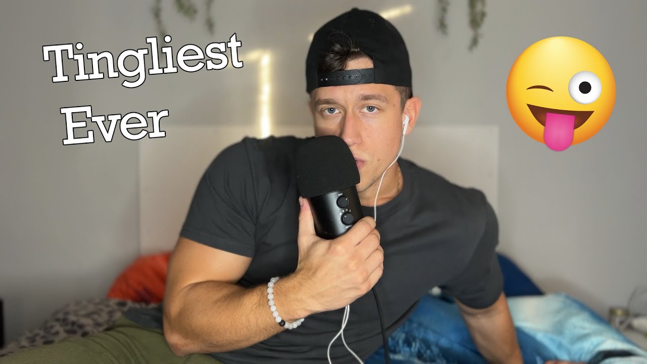 Tingly mouth sounds in my bed // ASMR Male whispers