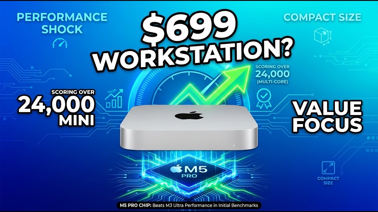 M5 Mac Mini Leaks - This $699 Box OUTPERFORMS Everything!