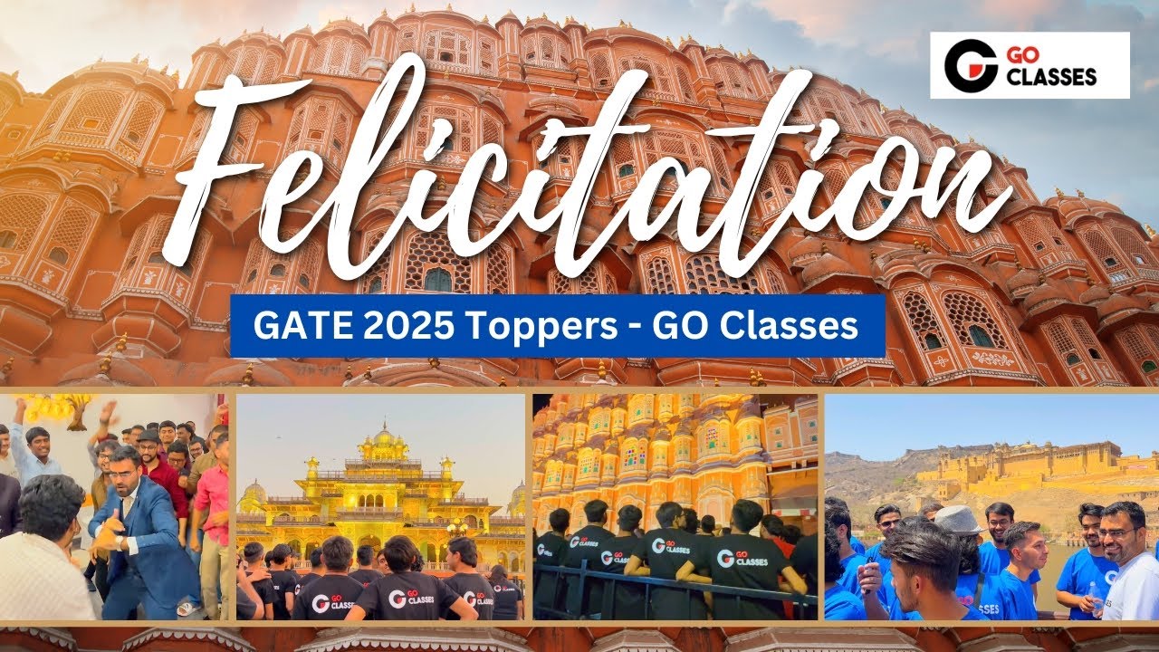 GO Classes Felicitation 2025 | Top Rankers of GATE CSE & DA | Jaipur Tour with GO Classes
