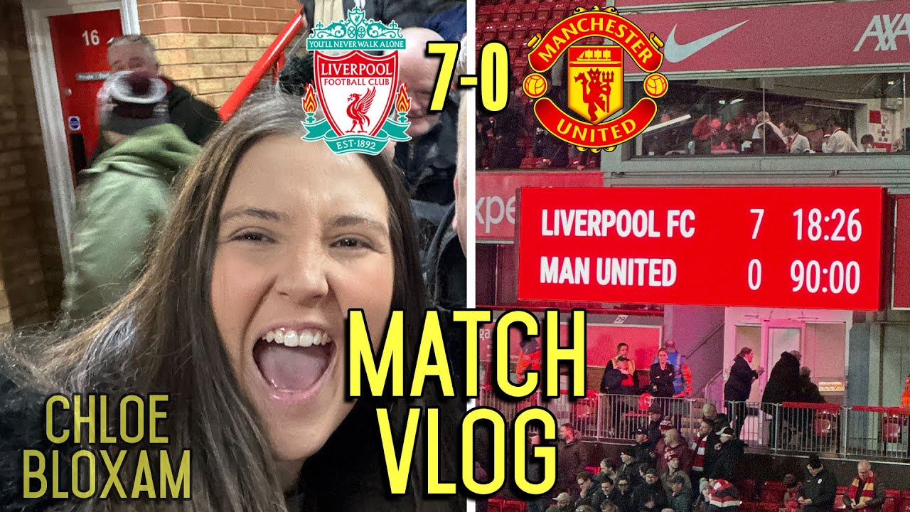 LIVERPOOL SCORE 7 & DESTROY MANCHESTER UNITED AT ANFIELD! | LIVERPOOL 7-0 MAN UNITED | MATCHDAY VLOG