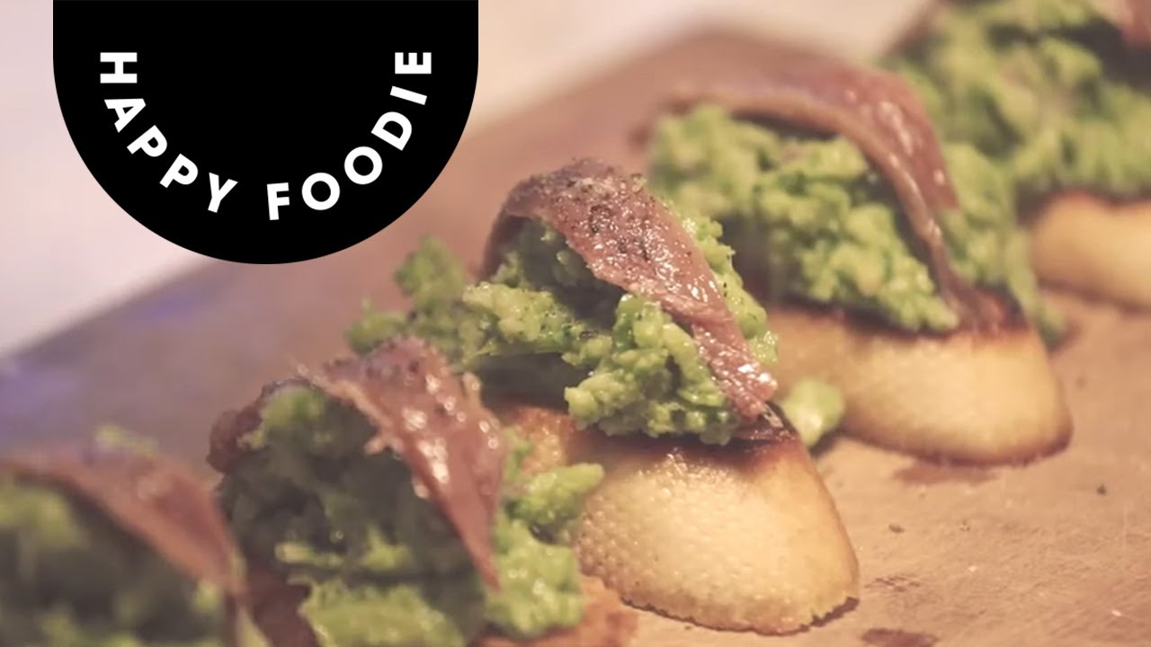 Russell Norman's recipe for Broccoli and Anchovy Crostini from cookbook Venice