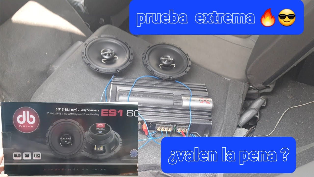 Bocinas Coaxiales Db Drive Es1 60 55w unboxing y prueba de audio extrema en español.