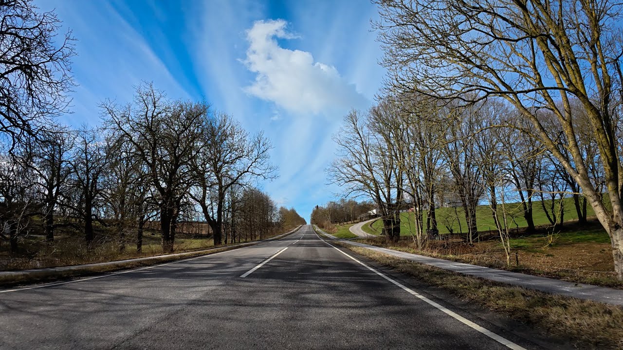 Mariagerfjord: Hobrovej: Hadsund-Vive-Oue-Valsgård: Dashcam Roadshow: Driving through Denmark