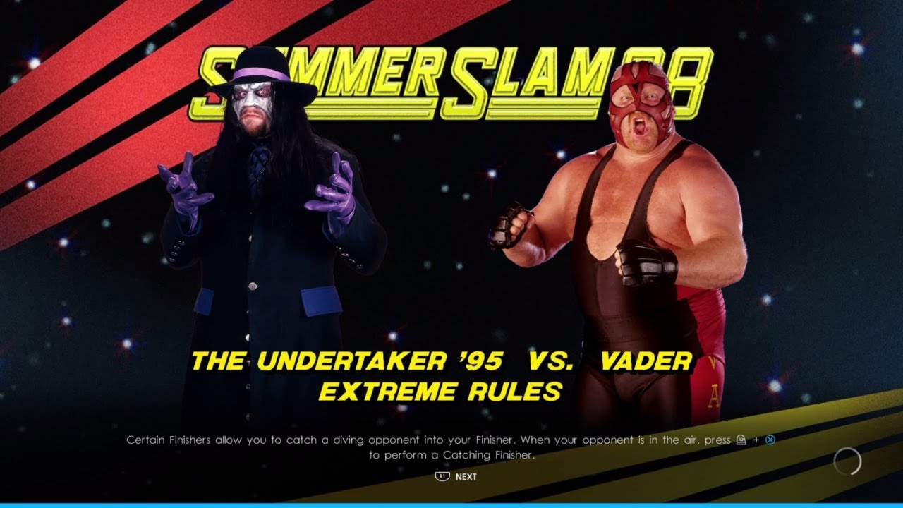 THE UNDERTAKER VS VADER WWE 2K22 GAMEPLAY